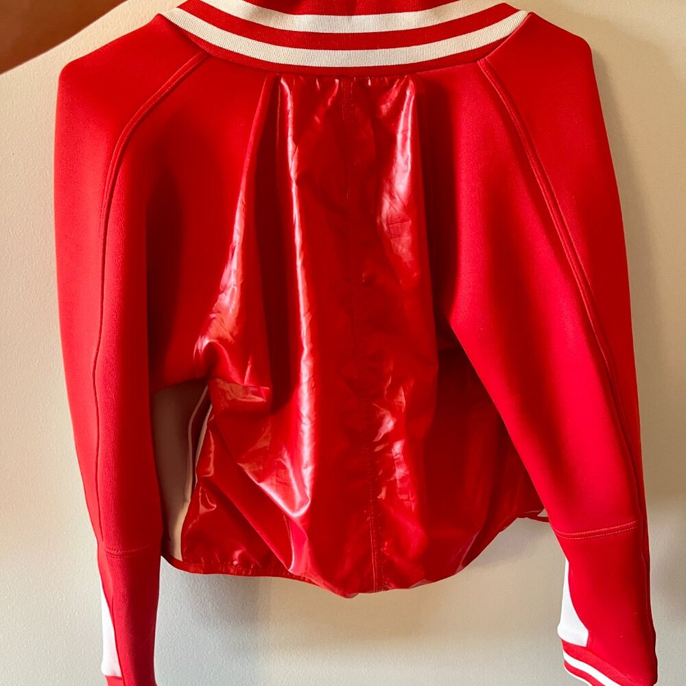 Adidas Stella McCartney Red Spacer Bomber Jacket SMALL - Picture 3 of 5